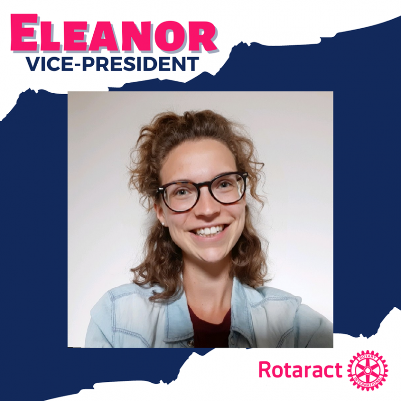 Rotaract Vice President Eleanor Duce, winner of student TEDx contest. - 