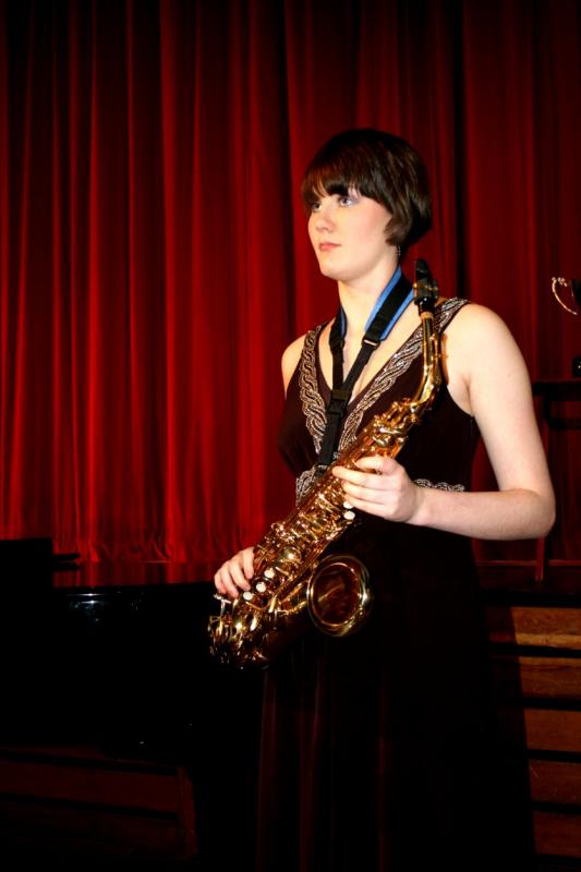 Young Musician Final - 29 Emily Jenner  entertains on Alto Sax