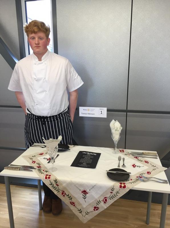 Young Chef - 2018 Regional Winner, Tomos Atkinson