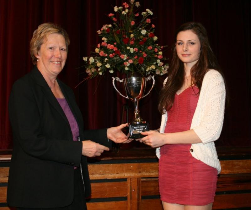 Young Musician Final - 32 The Mervyn Norris Cup presented to Megan Hughes by Joan Norris