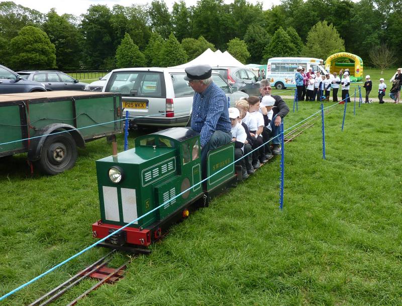 Jun 2013 Kids Out Day at Wimpole Hall and Farm - 20 The train is great fun!