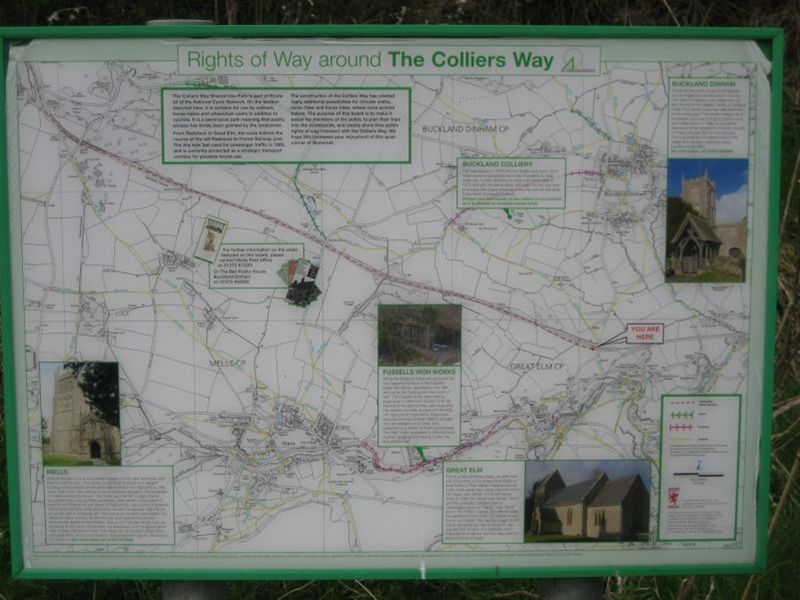 Walking weekend 2009 - Route map of the Colliers' Way - part of our route