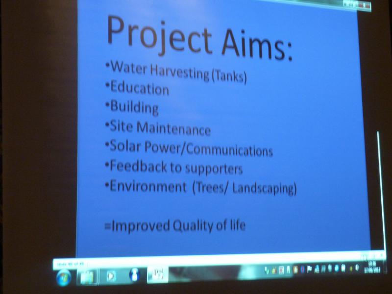Jun 2013 Speaker Meeting - Steve King-Underwood an update on Naalarami - Project Aims