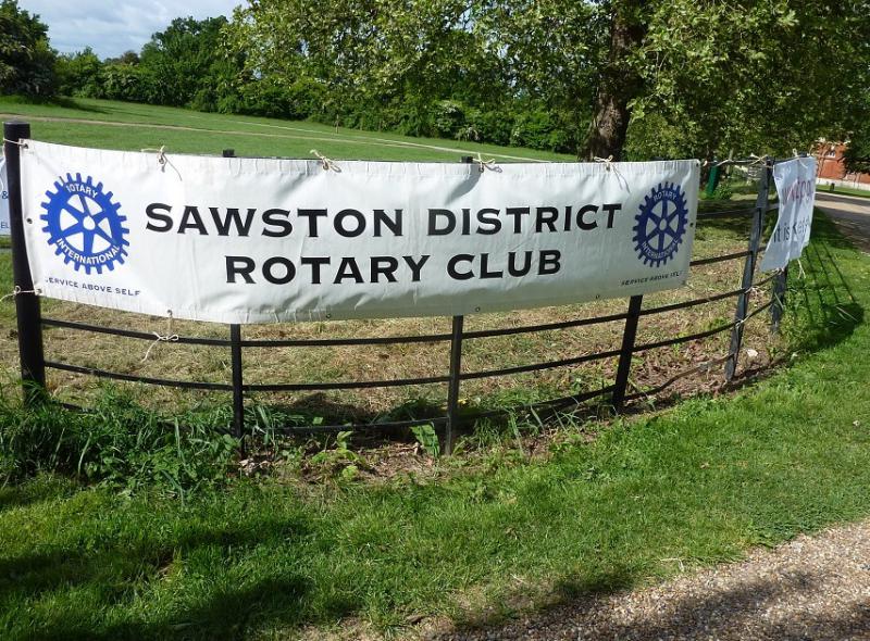 Jun 2013 Kids Out Day at Wimpole Hall and Farm - 2 Sawston District Club banner
