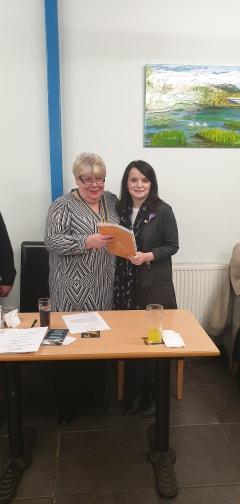 The newest member to join the Rotary Club of Rhondda - 
