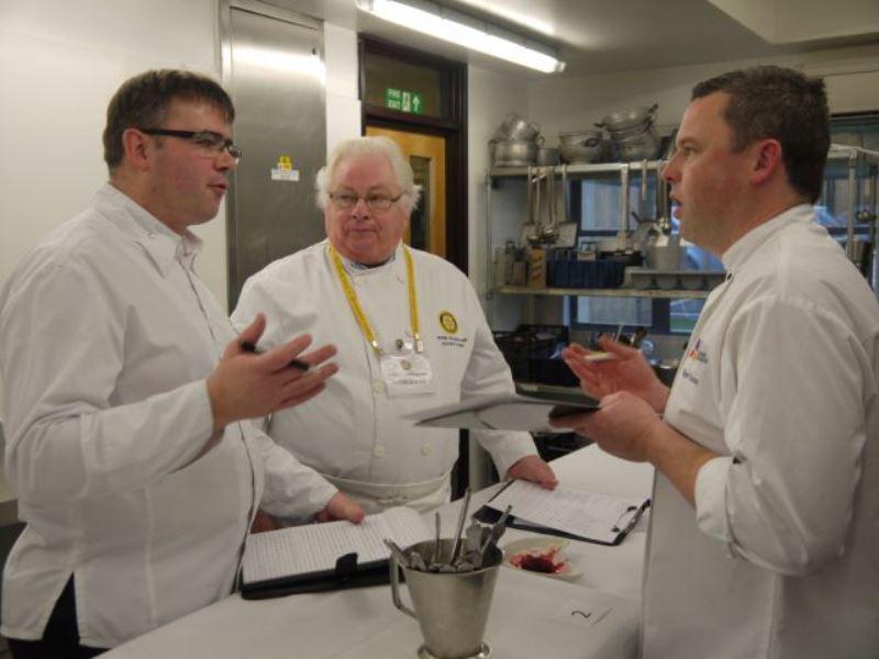 Young Chef Competition - 770 - Judging the competition - Pascal Canevet, Peter Senior & Nigel Crane from the left