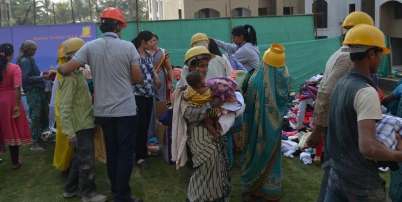 Clothes donated by Luton North R C distributed in Pune - 7 4