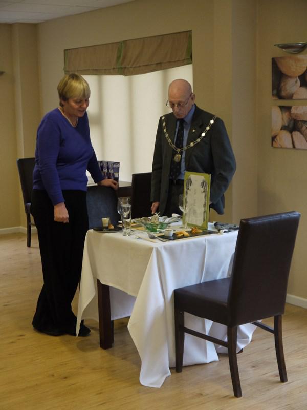 Young Chef Competition - 806 - The Mayor of St Edmundsbury and Wendie Summers of Bury Abbey Rotary Club tempted by the food
