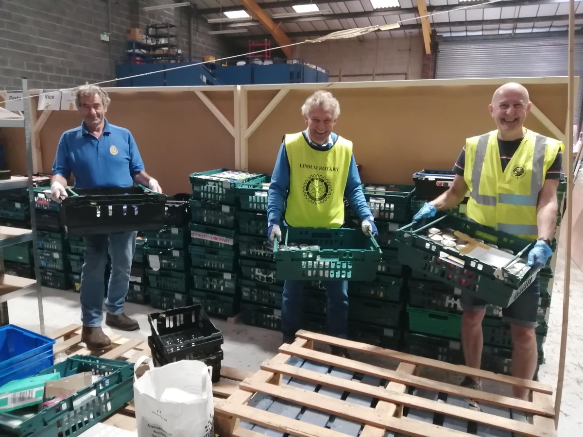 Lincoln Community Larder - Phil and David with Lincoln Larder volunteer Harry
