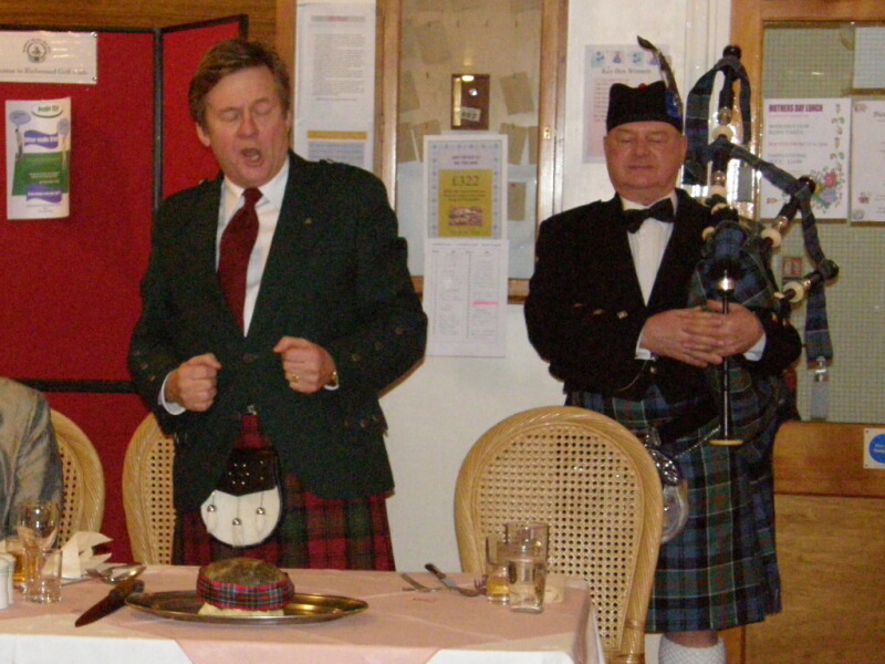 Burns Night - Fair fa' your honest, sonsie face, 
Great chieftain o the puddin'-race!