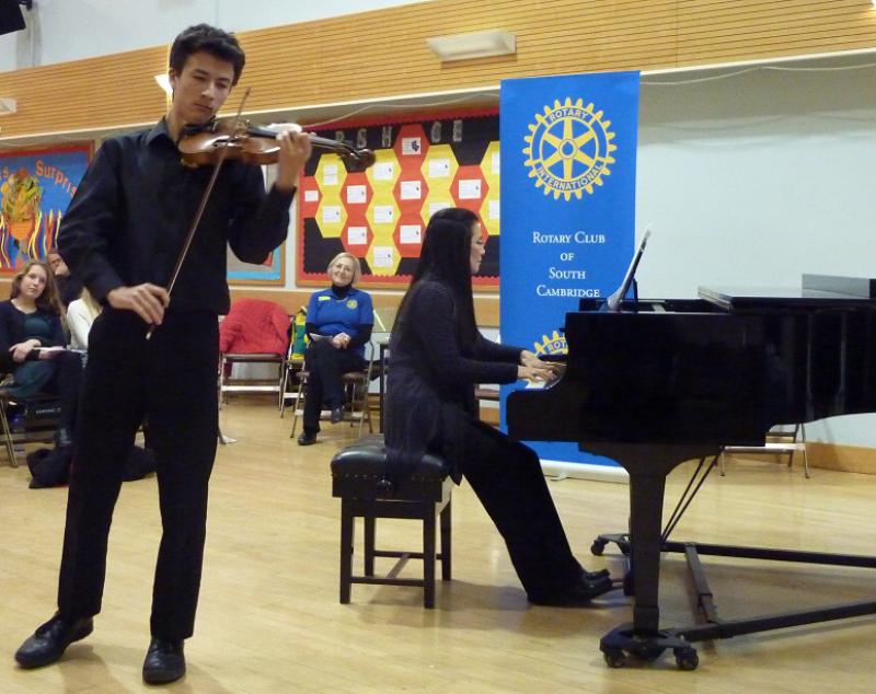 Feb 2014 Club Competition Rotary Young Musician 2014 - Alexander (15yr) on violin