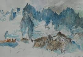 Speaker John Colton - painting the Alps - John Colton painting