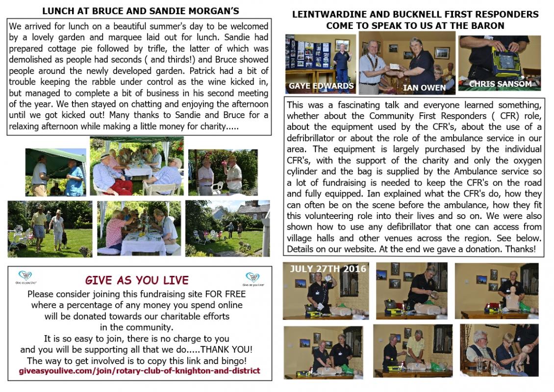 Knight Club August 2016 - August 2016 Knight Club page 2 and 3