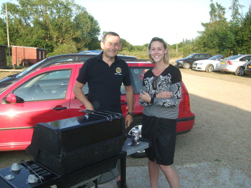 Young Carers' BBQ - James is able to cook and chat up the ladies at the same time!