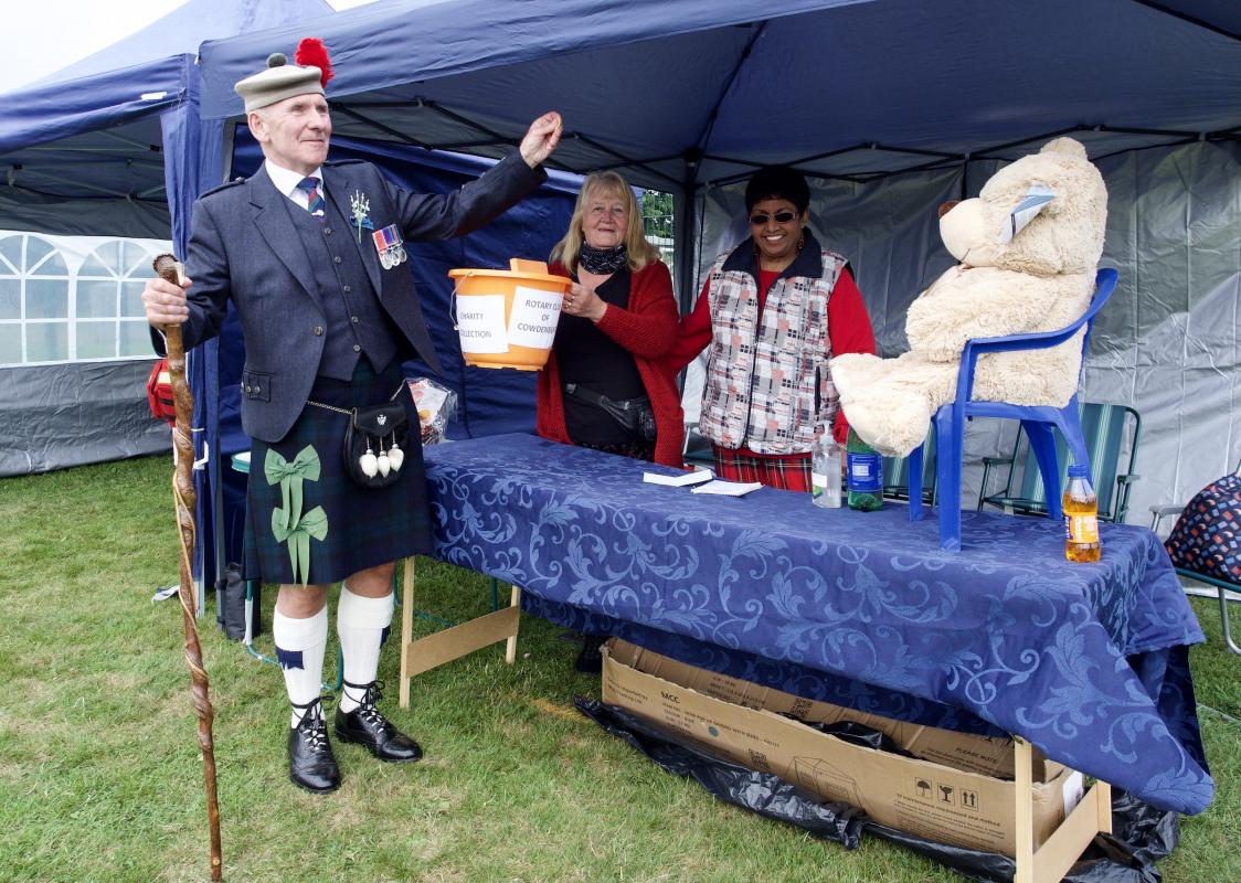 Cowdenbeath Rotary in the Community - Club Member John was honoured to be appointed Games Chieftain.