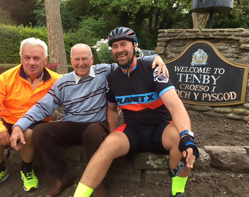 President Mark Evans gets on his bike for charity - Carten bike ride