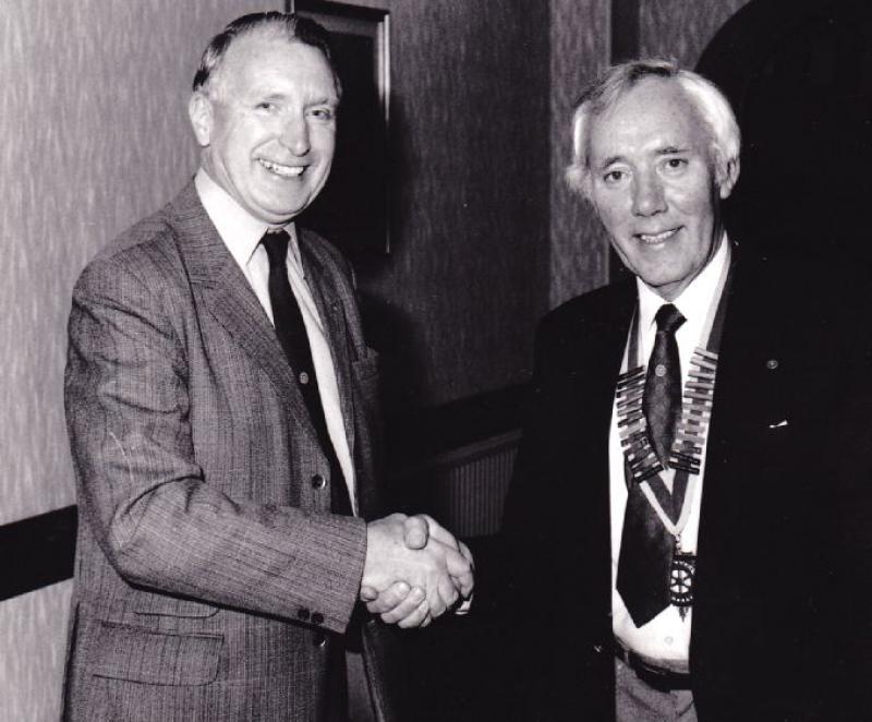Pictures from the Past - Bill Pirie handing over to Peter Murchison