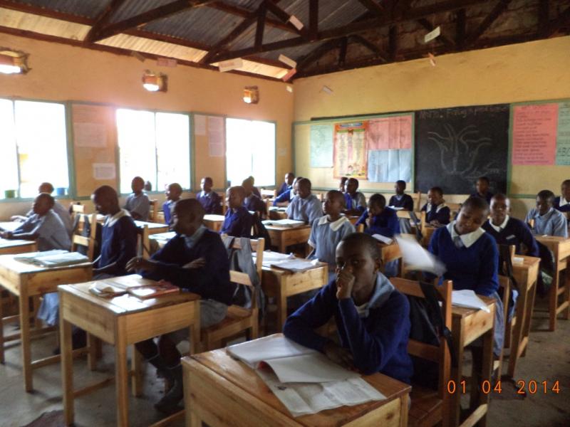 Rianjeru School, Mbeere,Kenya - All sitting comfortably...