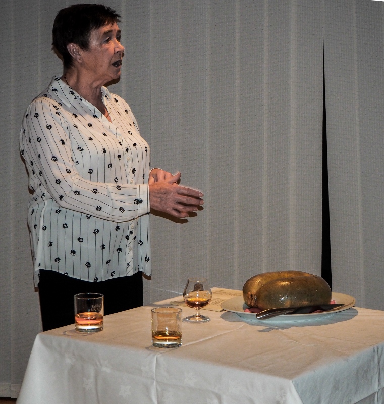 A Burns Supper with a difference - Jean Lennie addresses the haggis