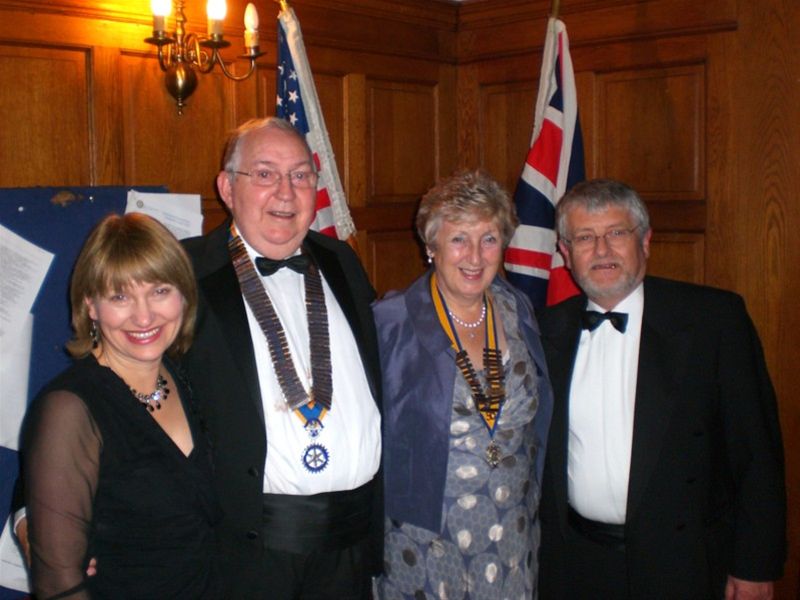 PRESIDENT'S NIGHT 2010 - Malcolm and Doreen Brown with close friends Christine and Tony Griffiths.