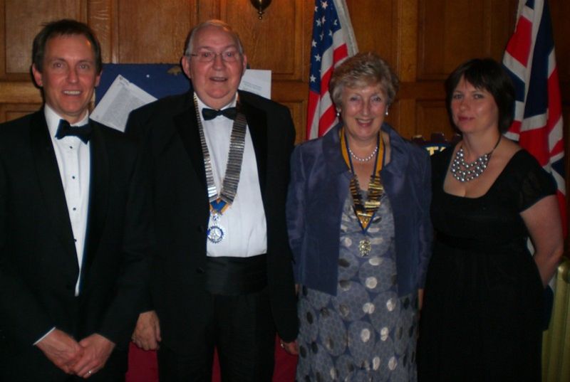 PRESIDENT'S NIGHT 2010 - Malcolm and Doreen Brown with son Gary and daughter-in-law Anna.
