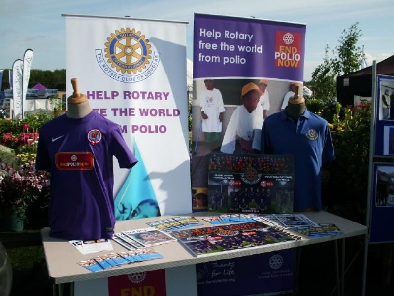 Royal Manx Agricultural Show - End Polio was a major feature of our stand