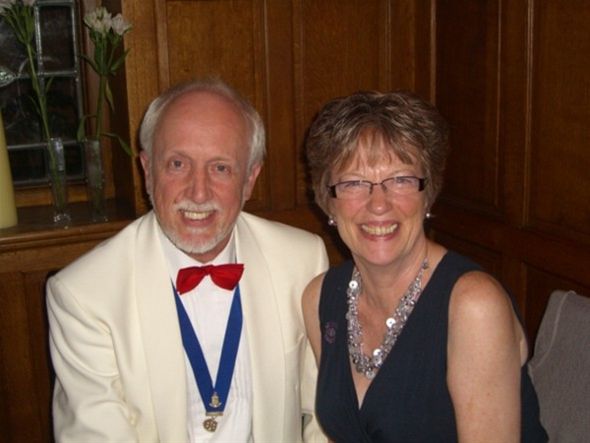 PRESIDENT'S NIGHT 2011 - Rtn Chris Boyes and his wife Pam, an honorary member of the club.