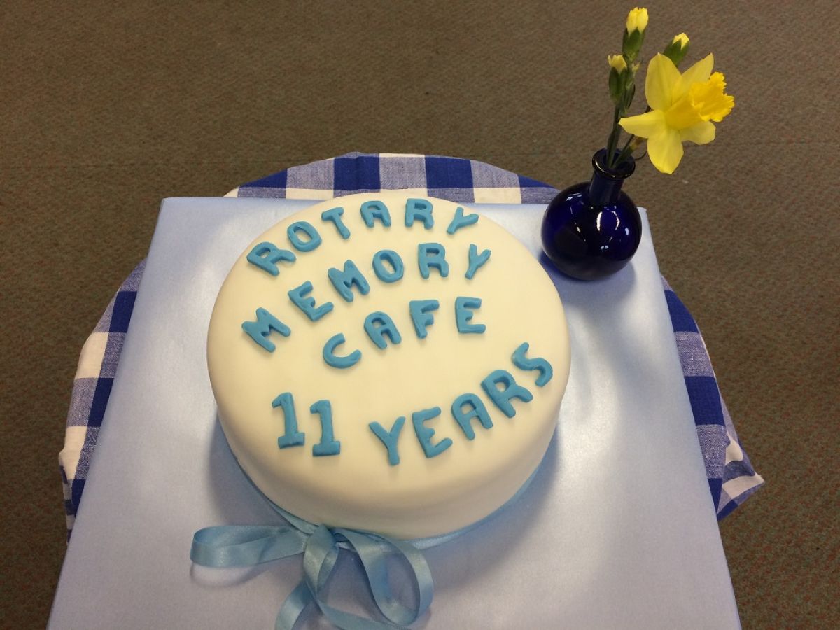 Mar 2022 Girton Memory Cafe with Entertainment - Our 11th Birthday - Eileens beautiful cake