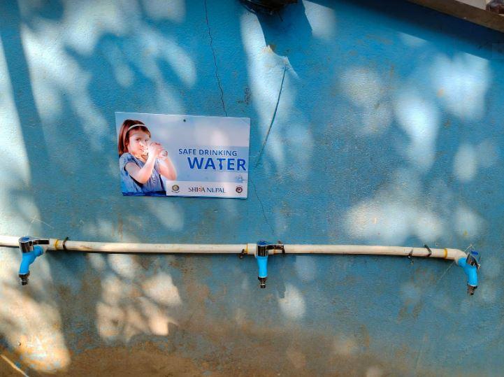 Nepal Project for clean water - This is the water outlet taps for filling water carriers 