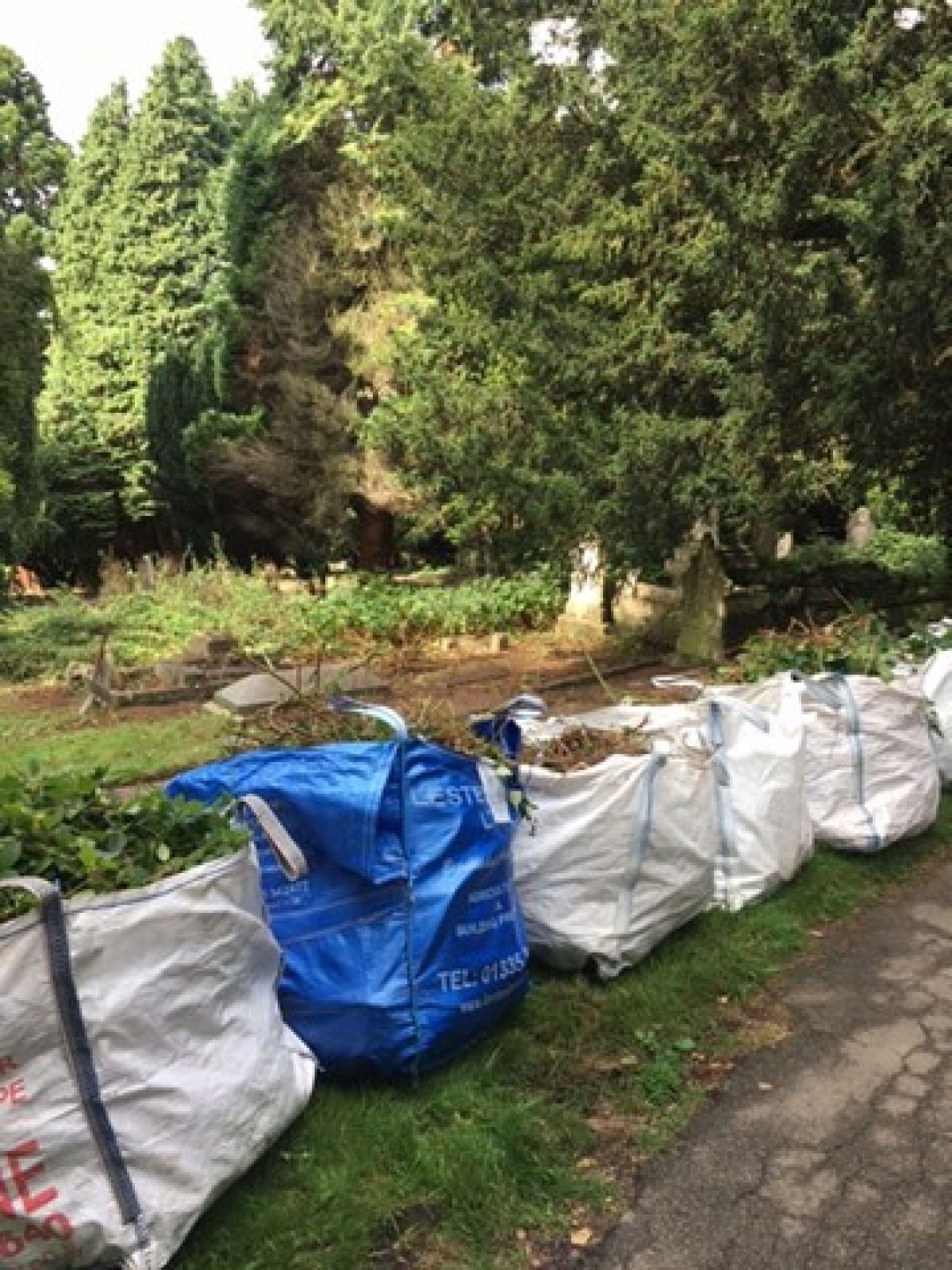 Clear up at Belper Cemetery - 