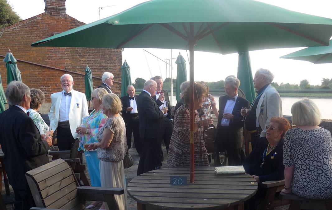 27th Charter Anniversary - Members and guests enjoying an aperitif