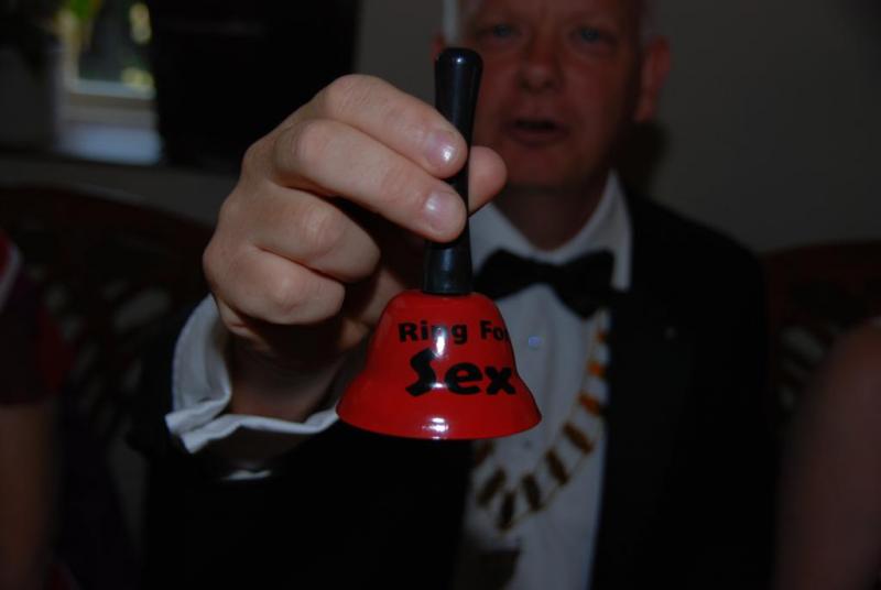 Charter night 2011 - Outgoing president with an eye to the main chance