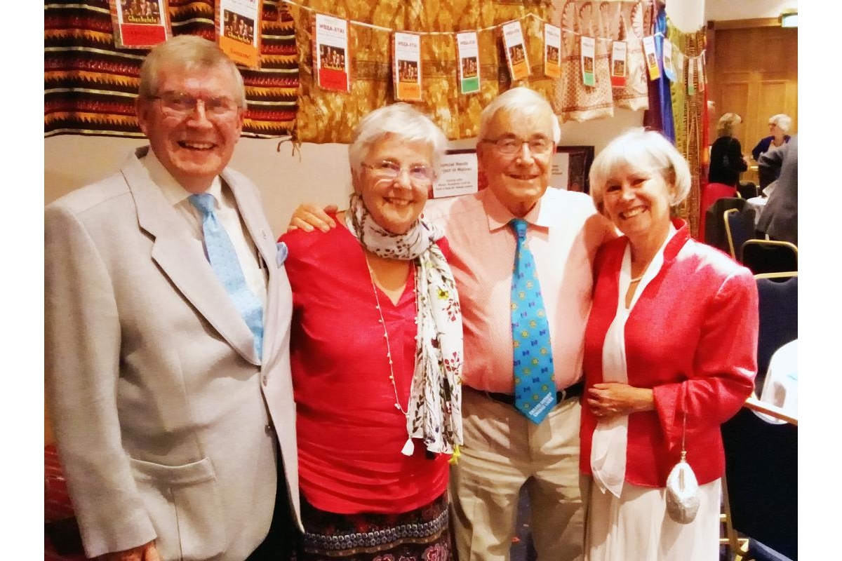 Rotary York Ainsty Charter Night 2018 - RYA Charter celebrations: RYA Rotarian Jim Murison with his wife Anne and guests