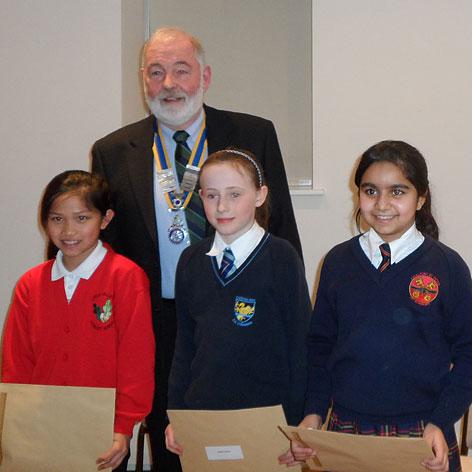 7 February 2013 - Christmas Story Competition winners receive their prizes - 