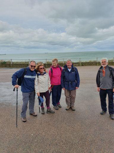 Our sponsored walks - Immediate past President Renny, wife Alyson, Rex and Sam