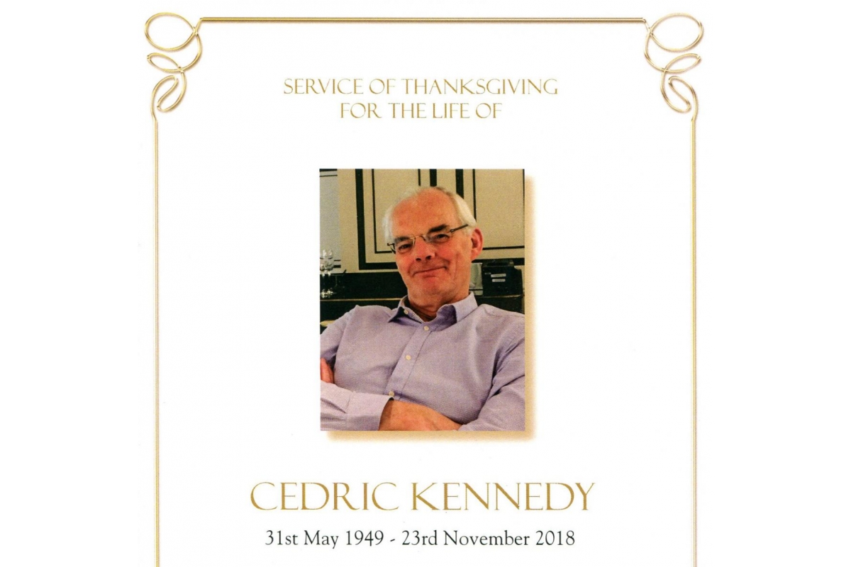 District Governor's Newsletter - January 2019 - We say goodbye to District Treasurer, Cedric Kennedy