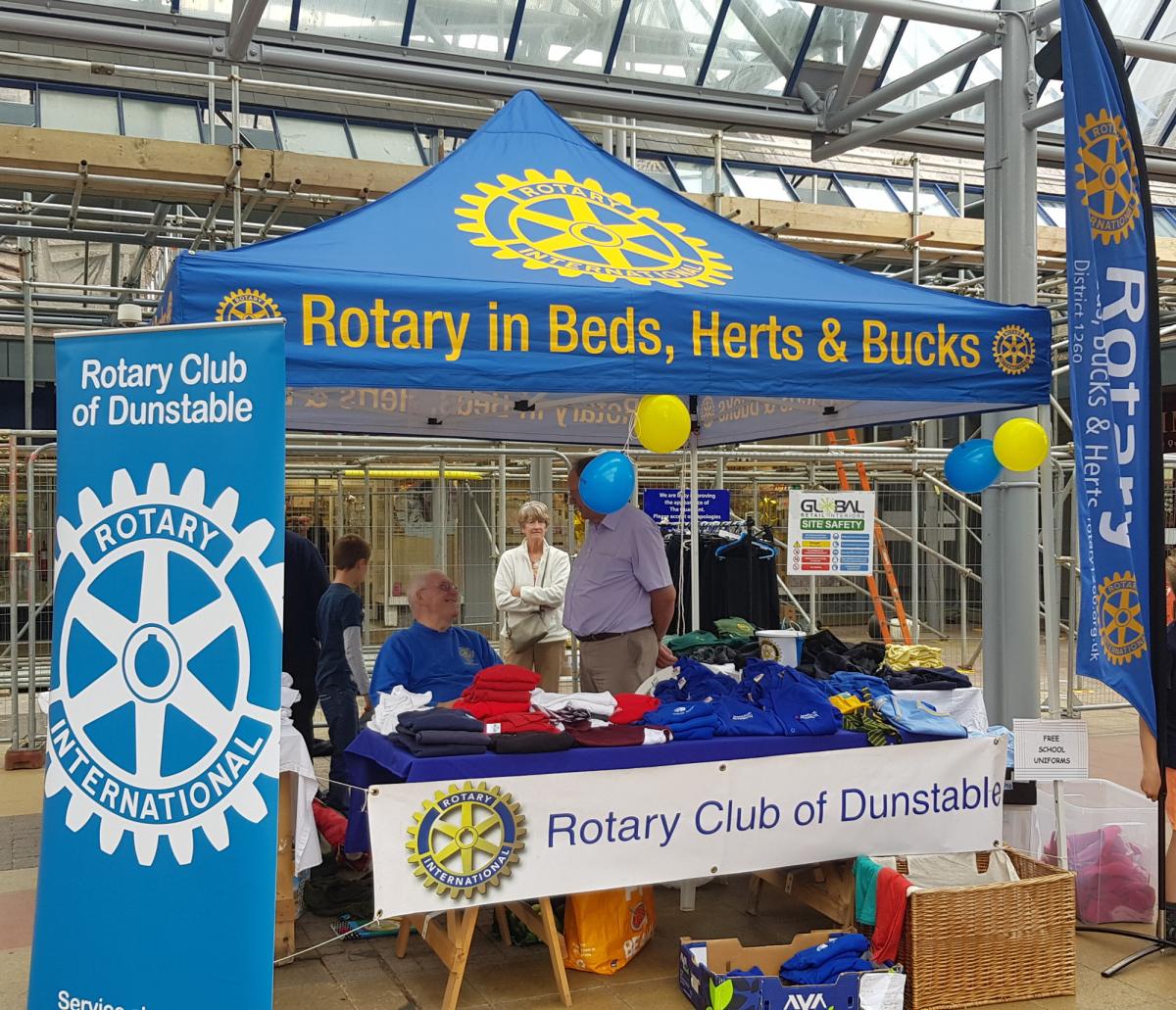 District Governor's Newsletter - September 2018 - Dunstable Rotary and their School Uniform Stall