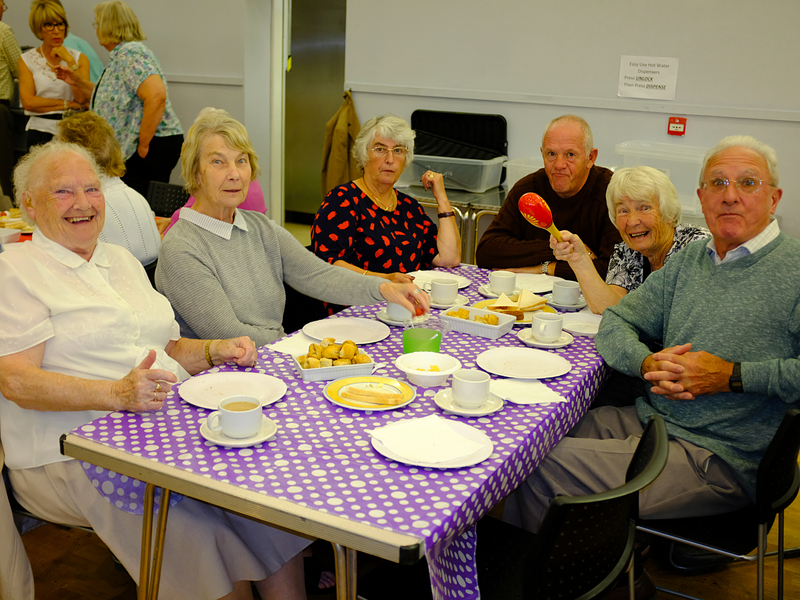 Cottingley Senior Citizens Tea Party - DC7435 19 Cottingley OAP Tea Party Guests