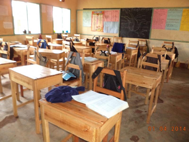 Rianjeru School, Mbeere,Kenya - Classroom with new furniture