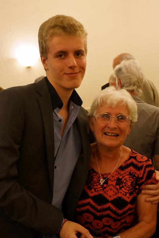 Club Handover Evening - Daniel Scholz with his grandmother Babs Walker