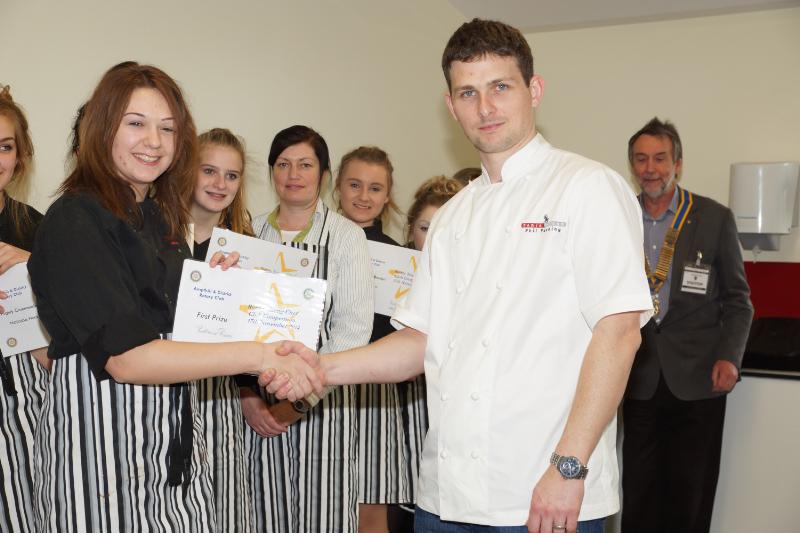 Youth Competitions and Awards - Phil Fanning owner and chef at Michelin star restaurant, Paris House, helped to judge the competition