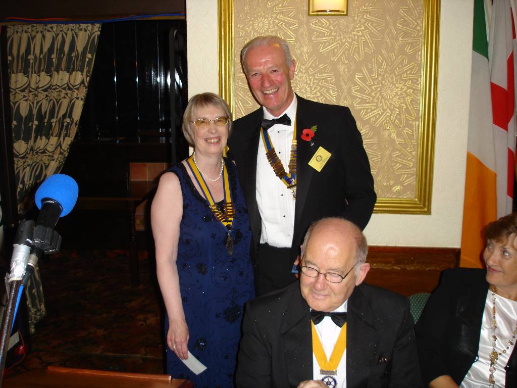 Charter Dinner 2007 - Inner Wheel President Jackie Tansey with President Steve