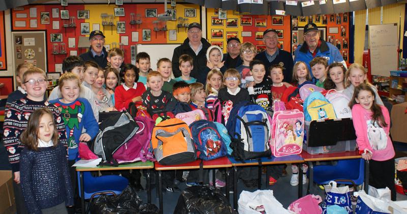 Mary's Meals Backpacks - Westhill Primary School 2014 - 