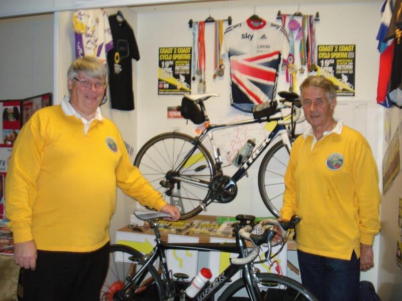 District 1120 Conference - Coast 2 Coast Sportive - Trevor is still in training!!