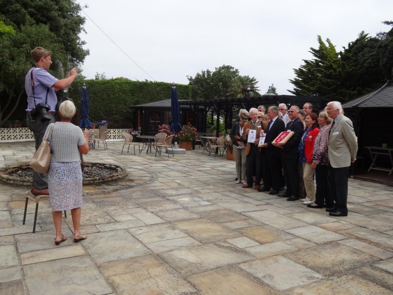 Visit of the Rotary Clubs of Chard, Rotherham, Tulln, & Dingolfing-Landau (20 July 2016) - Guernsey Press photographer and RC Tulln & RC Dingolfing-Landau.