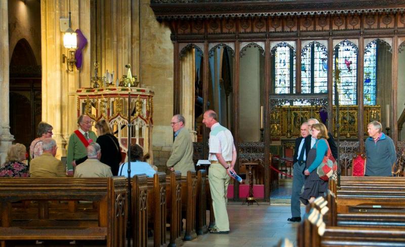 Visit & Tour of Cirencester Church - John's group