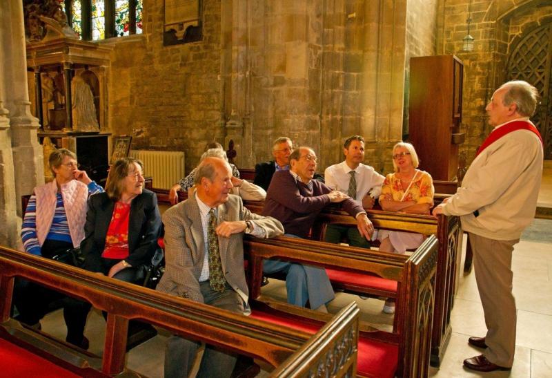 Visit & Tour of Cirencester Church - Derek's group