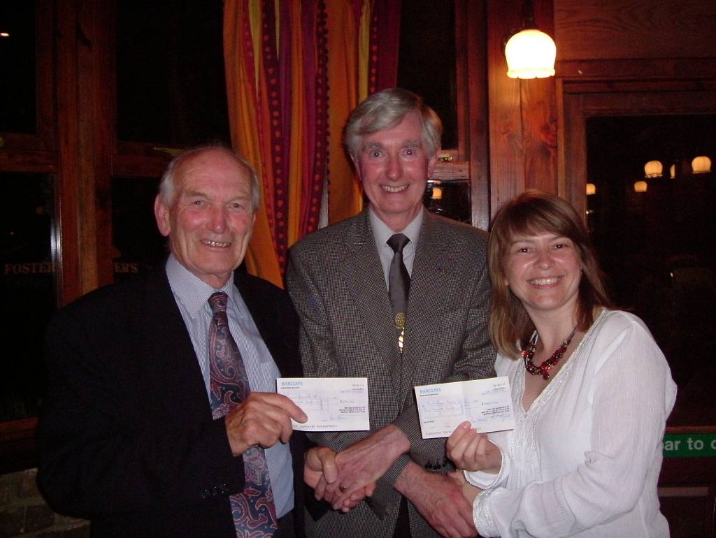General Photo's - PP Keith presents cheques to his prefered charities