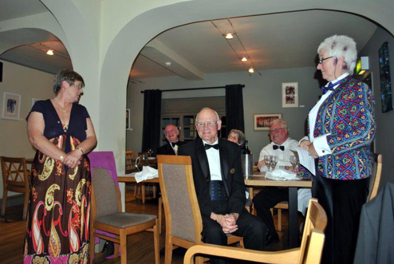 Evening President's Night at the Clive Hotel, Ludlow.  - Sheila, Kim, Peter, Mary and Kevin....