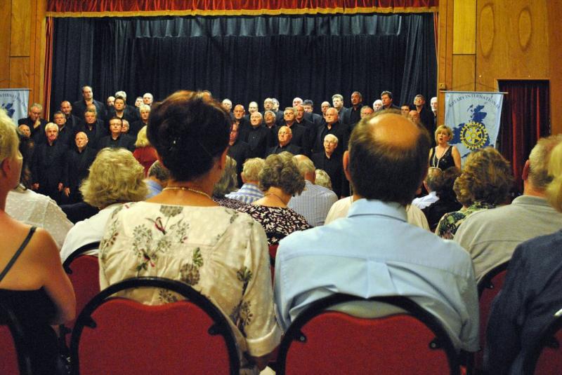 Treorchy Male Choir charity concert  - A view taken from the stalls